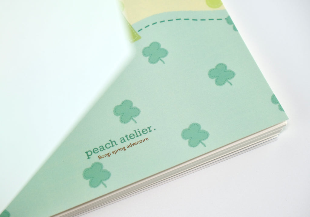 [peach atelier.] Bongi spring adventure - Reusable stickers collecting book