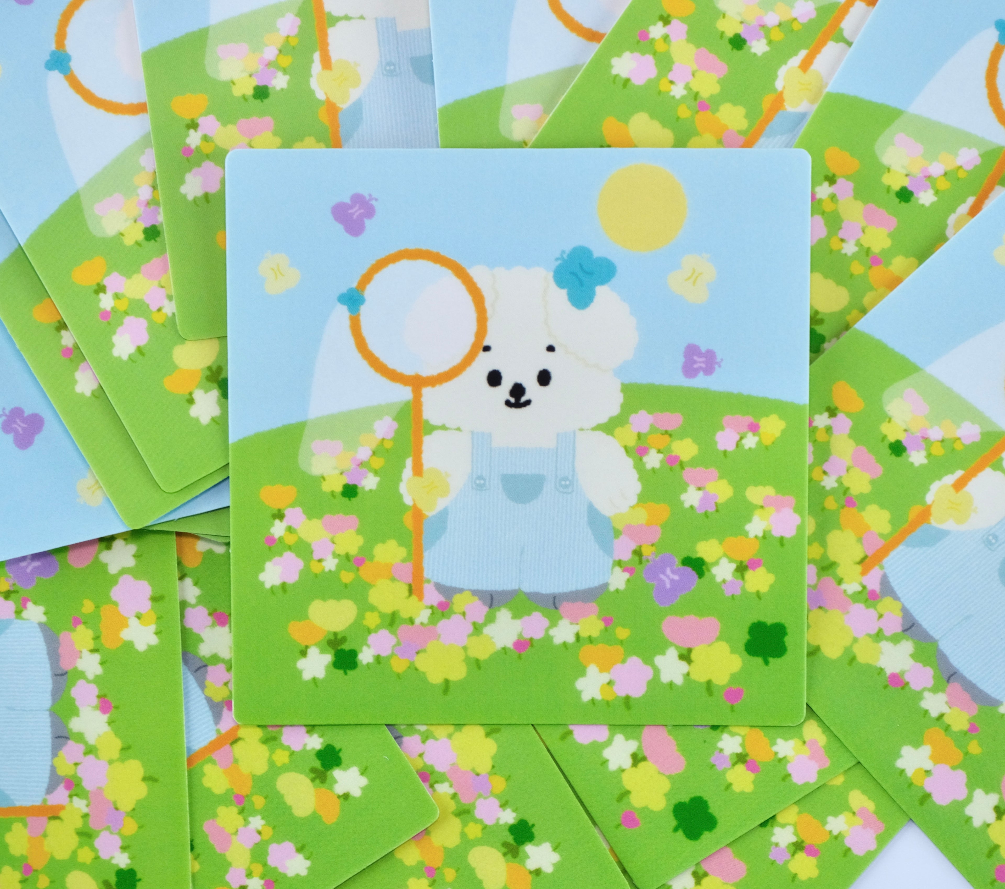 [peach atelier.] Bundle of 5 - Bongi diary (die-cut stickers)