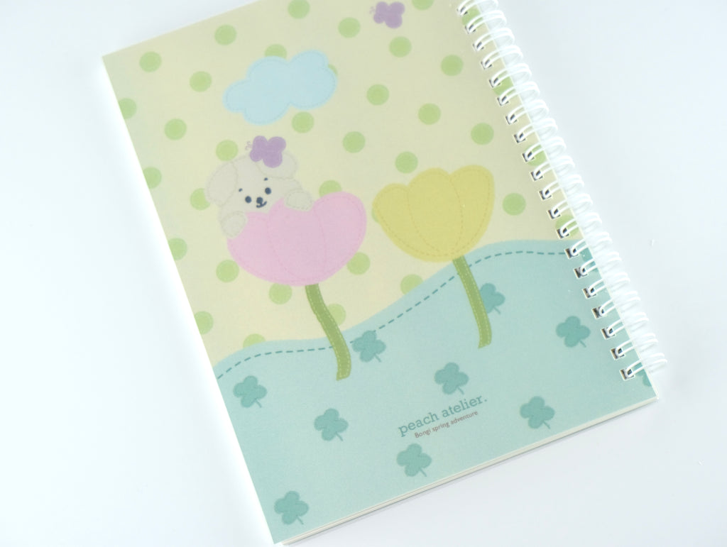 [peach atelier.] Bongi spring adventure - Reusable stickers collecting book