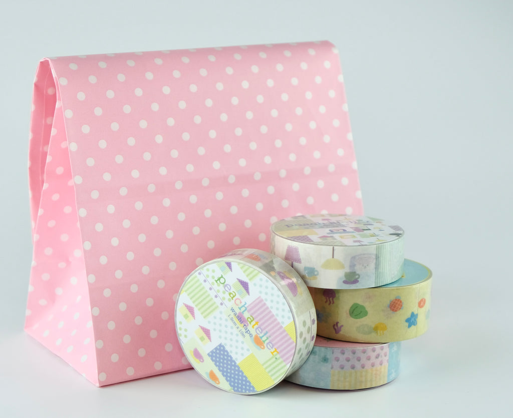 [peach atelier.] (VALUE PACKAGE) Washi-tape bundle of 4